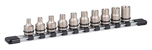 トネ(TONE) 差しひびき用トルクスソケットセット(保持者付) HATXE310 差込角9.5粍(3/8 ) 認知的内容10点