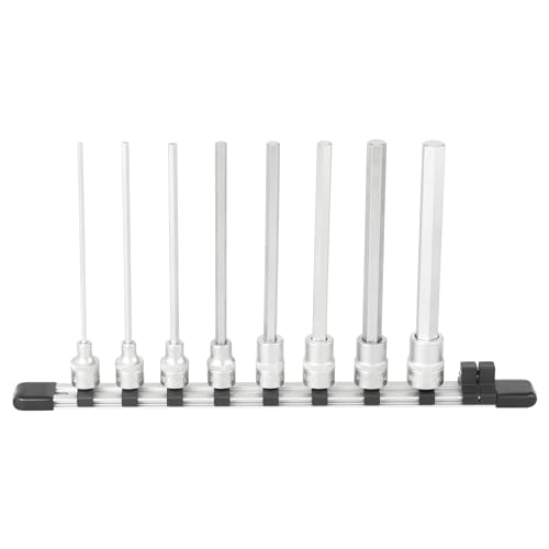 トネ(TONE) 超ロングヘキサゴンソケットセット(ホルダー付) HH308LL 差込角9.5mm(3/8 ) 内容8点