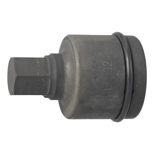 トネ(TONE) 差しひびき用ヘキサゴンソケット 12AH-32 差込角38.1粍(1-1/2 ) 二面幅32粍