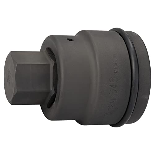 トネ(TONE) 差しひびき用ヘキサゴンビットソケット(差替式) 12AH-41H 差込角38.1粍(1-1/2 ) 二面幅41粍 認知的内容2点