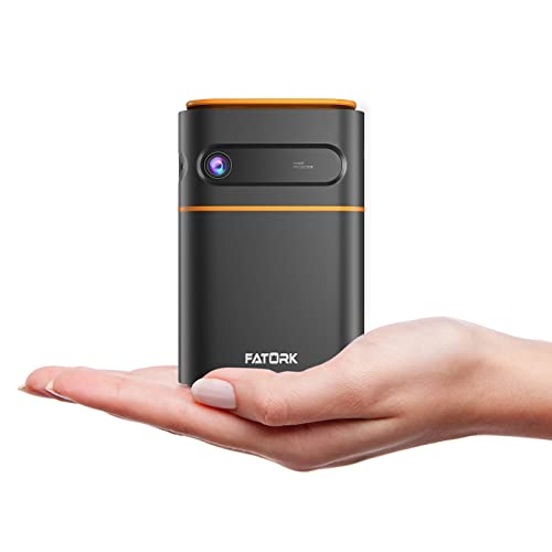 プロジェクター 小型 FATORK 5G 投影? モバイルプロジェクター 家庭用 200ANSIルーメン 三脚付き 1080Pサポート DLP ホームプロジェクター スマートフォン/パソコン/TV Stick対応 HDMI/USB対応 iPhone/i