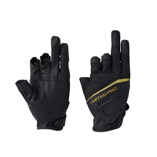 シマノ(SHIMANO) リミテッドプロ マグネット 速乾 グローブ 3本カット GL-100X リミテッドブラック L