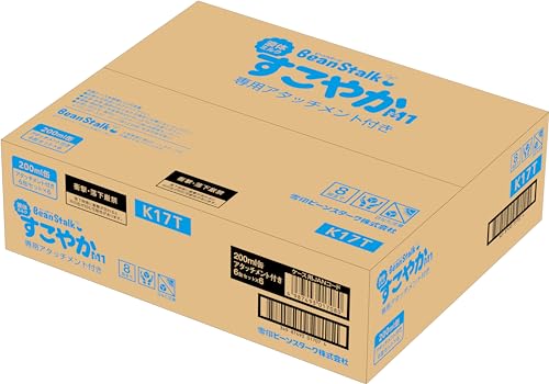 ビーンスターク液体ミルクすこやかＭ１ ６缶パックアタッチメント付き 6個 ケース販売