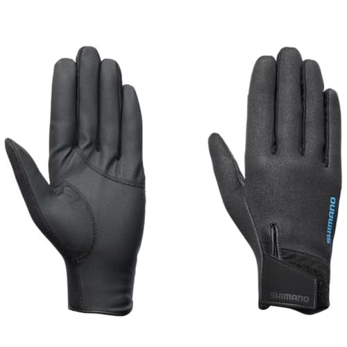 シマノ(SHIMANO) 03 タイタニューム アルファ グローブ フルカバー GL-053Y ブラック L