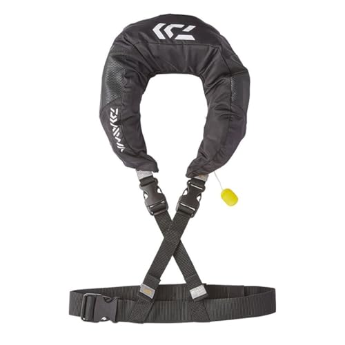 ダイワ(DAIWA) ショートライフジャケット(ネックタイプ手動膨脹式) ブラック フリー DF-2520|TalesStore 店