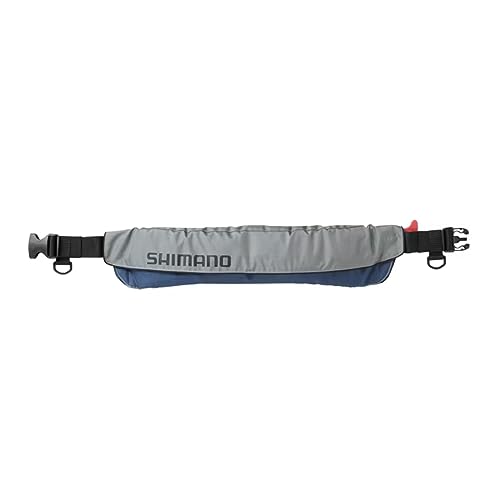 シマノ(SHIMANO) ラフトエアジャケット ウエストタイプ (膨脹式救命具) VF-052K グレーブルー フリー
