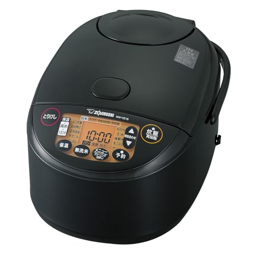 象印 炊飯器 1升 10合 極め炊き IHタイプ 日本製 保温30時間 ブラック NW-VE18-BA