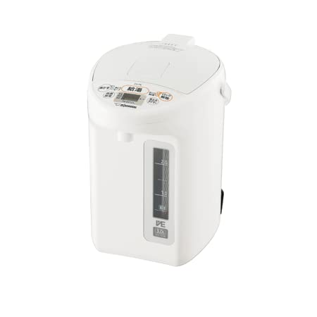 象印マホービン 明かりポット ポット 3.0リッター 優湯生 省エネ 5度合い保温備えつける 白いこと CV-TE30-WA キッチン用品・食器・調理器具-その他