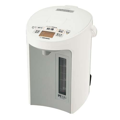 象印 電気ポット 2.2L 優湯生 省エネ 5段階温度設定 ホワイト CV-GV30-WA