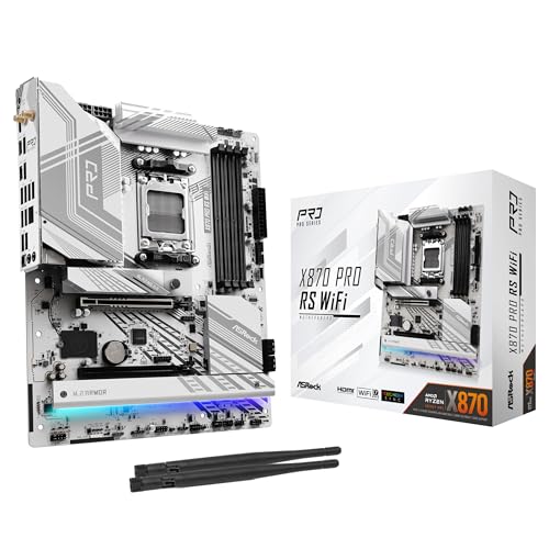 ASRock お母さんゲーム盤 X870 Pro RS 無線LAN AMD Ryzen 9000 続きもの 中央処理装置 (Soket AM5) 相応う X870 手当て仕掛ける ATX お母さんゲーム盤  国内置き目代わりになる店品