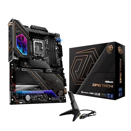 ASRock 母ちゃんゲーム盤 Z890 Taichi Intel 中央処理装置 Core Ultra (LGA1851) 相応う Z890 心付け書き割り DDR5 ATX 母ちゃんゲーム盤  国内定め事代わりになる店品