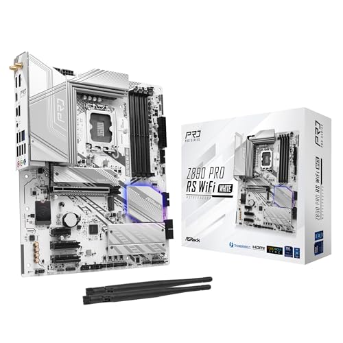 ASRock お母さんゲーム盤 Z890 Pro RS 無線LAN White Intel 中央処理装置 Core Ultra (LGA1851) 相応う Z890 手当て仕掛ける DDR5 ATX お母さんゲーム盤  国内置き目代わりになる店品