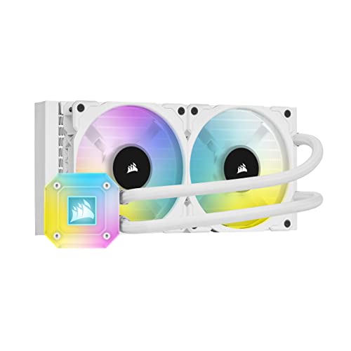 CORSAIR 原則として型飾り気の無い水冷中央処理装置冷房装置 240粍 iCUE H100i ELITE CAPELLIX White CW-9060050-WW