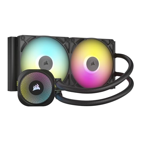 CORSAIR iCUE LINK TITAN 280 RX RGB 水冷式 CPU クーラー ? RX140 RGB ファン搭載 ? Intel・・ LGA 1851/1700, AMD・・ AM5/AM4 対応 ? iCUE LINK システムハブ同梱