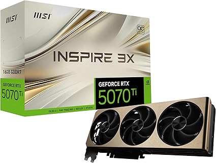 MSI GeForce RTX 5070 Ti 16G INSPIRE 3X OC グラフィックスボード VD9064