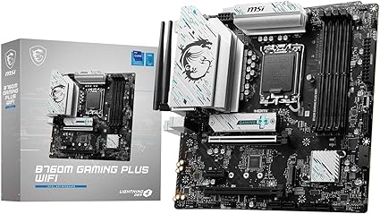 MSIマザーボード B760M GAMING PLUS WIFI 第14/13/12世代Intel CPU(LGA1700) DDR5 Micro-ATX ゲーミング部屋で快適にゲーム B760 搭載 MB6465