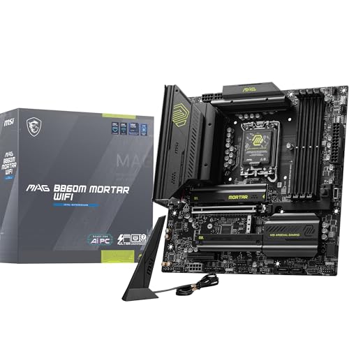 MSI MAG B860M MORTAR WIFI Intel Core Ultra(Series2) LGA1851相応う Intel B860手当て仕掛ける積み上げる Micro-ATX お母さんゲーム盤 MB6682