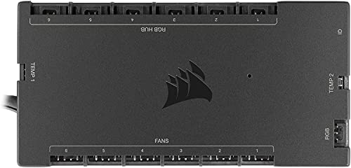 CORSAIR iCUE COMMANDER CORE XT スマート RGB ライティングとファンスピードコントローラー CL-9011112-WW