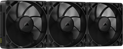 CORSAIR iCUE LINK RX120 MAX スターターキット 120mm PWM PCケースファン 30mm厚 トリプルパック iCUE LINKシステムハブ付属 ブラック CO-9051042-WW|TalesStore 店
