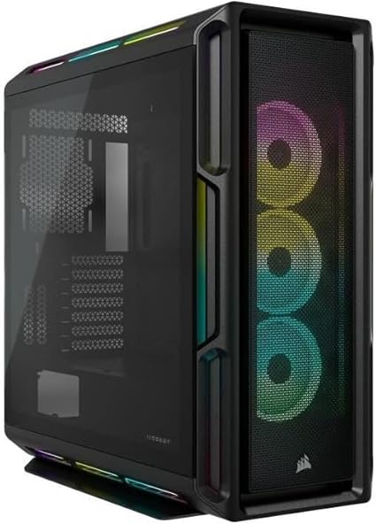 CORSAIR iCUE 5000T RGB 強化ガラス製 ミッドタワー コンパクト ATX PCケース ブラック CC-9011230-WW