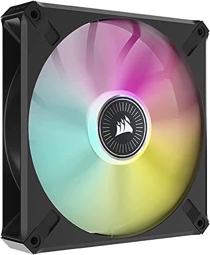 CORSAIR ML140 RGB ELITE、AirGuide 付き添い人 140粍 磁気浮かびあがる式 RGB 気違い、増設用シングル容器に並べる CO-9050114-WW