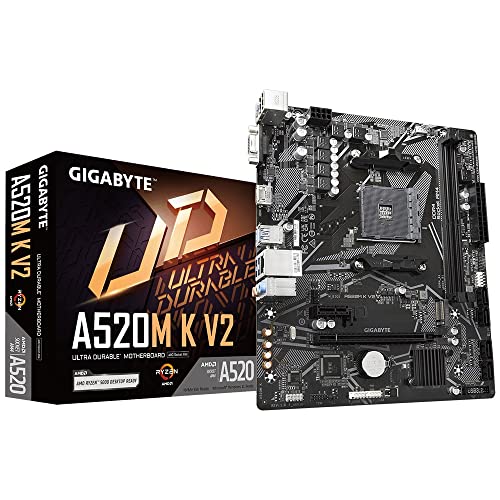 GIGABYTE A520M K V2 マザーボード MicroATX AMD A520チップセット搭載 MB6136