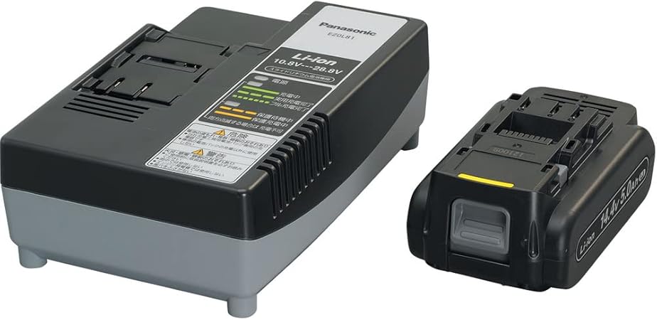 パナソニック(Panasonic) イオン電池パック充電器セット EZ9L48 (14.4V 5.0Ah) 大容量 高負荷対応 LJタイプ / EZ0L81 (10.8V 14.4V 18V 21.6V 28.8V対応) EZ9L48ST