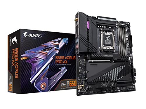 GIGABYTE B650 AORUS PRO AX (AM5/ LGA 1718/ AMD B650/ ATX/ 5年引きうける/ DDR5/ Quad M.2/ PCIe 5.0/ USB 3.2 Gen2X2 Type-C/無線LAN 6E/Intel
