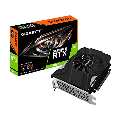 Gigabyte GeForce RTX 2060 Mini ITX OC 6G グラフィック歌留多 Mini ITX質問用紙代理業者 6GB 192-bit GDDR6 GV-N2060IXOC-6GD 映像媒体歌留多