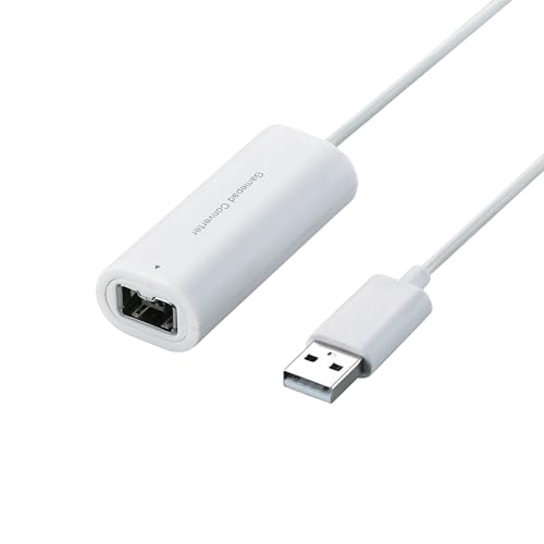 エレコム ゲームパッドコンバータ USB接続 Wii クラシックコントローラ対応 1ポート ホワイト JC-W01UWH ドラゴンクエストX 動作確認済
