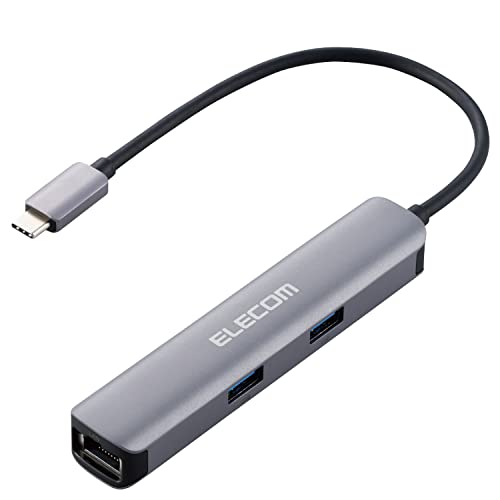 エレコム(ELECOM) ドッキングステーション USBハブ Type-C接続 HDMI 1 USB3.1 Gen1 3 HDMI 1 LANポート 1 シルバー DST-C17SV