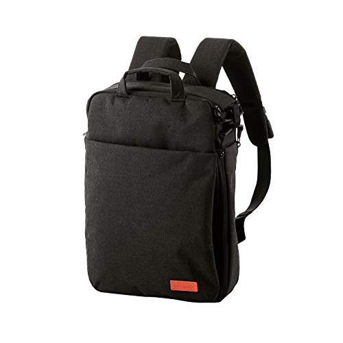 エレコム リュック ビジネスバッグ offtoco(オフトコ) 13.3インチPC収納 A4対応 3WAY バックパック/メッセンジャーバッグ/ハンドバッグ ブラック BM-OF01BK｜TalesStore 店