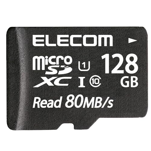 エレコム microSD 128GB マイクロSD歌留多 UHS-1 U1 microSDXC IPX7 MF-AMS128GU11