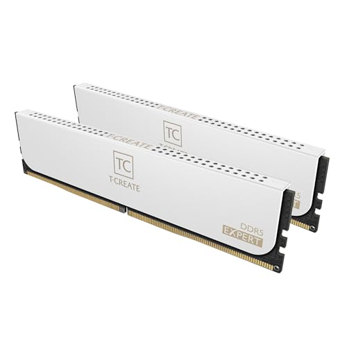 Team DDR5 6400Mhz PC5-51200 32GBx2枚 64GBkit T-CREATE EXPERT White デスクトップ用メモリ ハイスピードタイプ 正規品 日本国内無期限正規保証|TalesStore 店