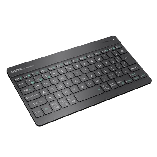 エレコム ワイヤレス キーボード Bluetooth Slint 超薄型 充電式 日本語配列 3台マルチペアリング OS自動識別 Windows/macOS/ChromeOS/iOS/iPadOS/Android 対応 ガンメタリック TK-TM15B