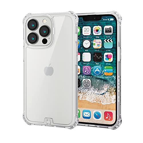 エレコム iPhone 13 Pro/ハイブリッドケース/ZEROSHOCK/インビジブル/クリア画像