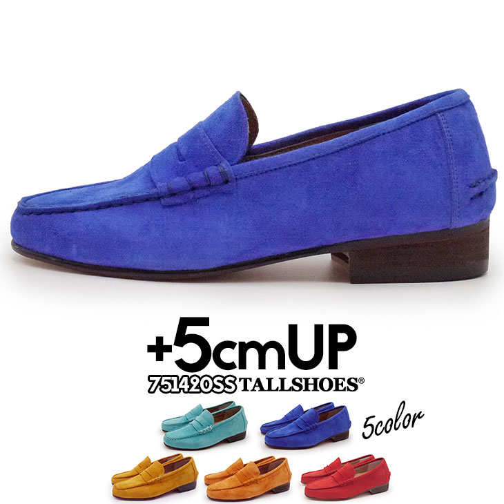 シークレットシューズ 革靴 トールシューズ 厚底靴 メンズシューズ 5cm tallshoes ローファー シークレットローファー ビジネススニーカー 身長アップ ハイヒール 背が高くなる靴 上げ底 インビジブル 本革 ヒールアップシューズ 身長up 厚底ローファー 底上げ靴 厚底靴｜TALLSHOES 19,272円