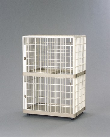 ★m★猫ケージ★美品 プラケージ812 2段 ベージュ アイリスオーヤマ 楽天市場】猫 ケージ 2段 812 プラケージ キャットケージ アイリス