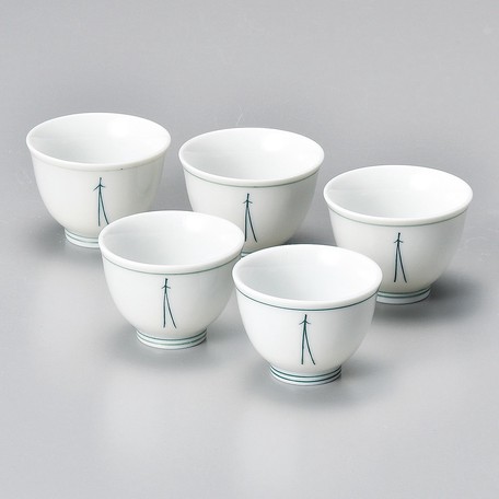 萬古焼　金絵付煎茶湯飲み4個＋湯冷まし1個  #12 萬古焼 金絵付煎茶湯飲み4個＋湯冷まし1個 #12 美術品