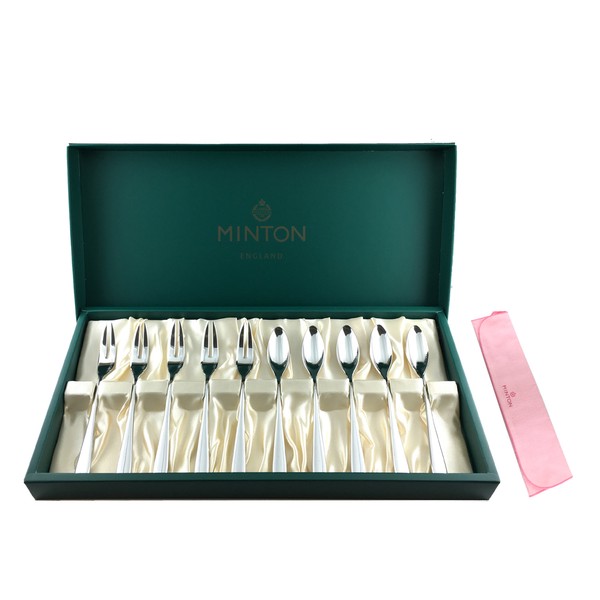 MINTON　ハドンホール ティースプーン&ケーキフォーク（金仕上げ）10pcs Amazon｜MINTON(ミントン) ハドンホール(ショートハンドル