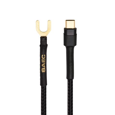 SAEC アースケーブル SE-400 Y-USBC 1.2m Y端子-USB C端子 サエク その他オーディオケーブル|タマガワオーディオ店
