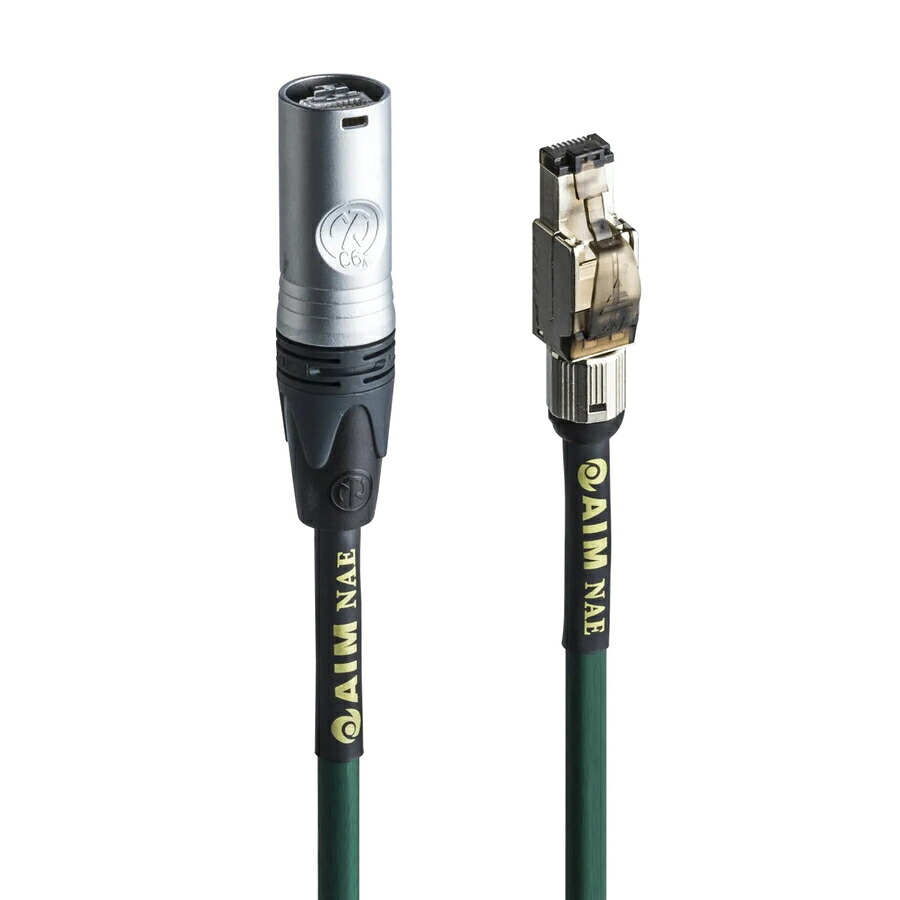 AIM プロフェッショナルLANケーブル NAE-005S 0.5m グリーン エイム電子|タマガワオーディオ店