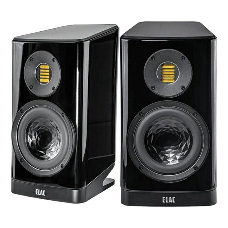 ELAC 金棒引き VELA BS403.2 黒いこと・ご機嫌グロス 有りの実 エラック ブックシェルフ型金棒引き