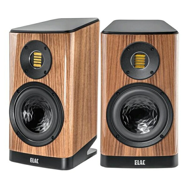 ELAC 金棒引き VELA BS403.2 ウォルナット・ハイグロス 有りの実 エラック ブックシェルフ型金棒引き