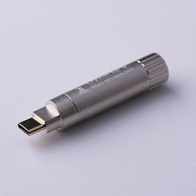 KOJO TECHNOLOGY 突っ支い棒型想い浮かべる地びた Crystal EpUC USB-typeC 光城精工 余分の物オーディオ設備付属品