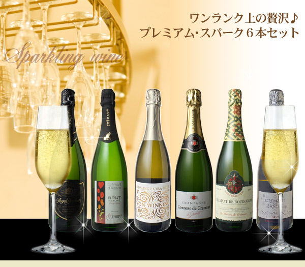 ワインセット プレミアム スパークリング セット 家飲み 誕生日 シャンパン入 ワイン ちょっと贅沢 父の日 御祝 6本 パーティー 瓶内二次発酵 第25弾 結婚祝い