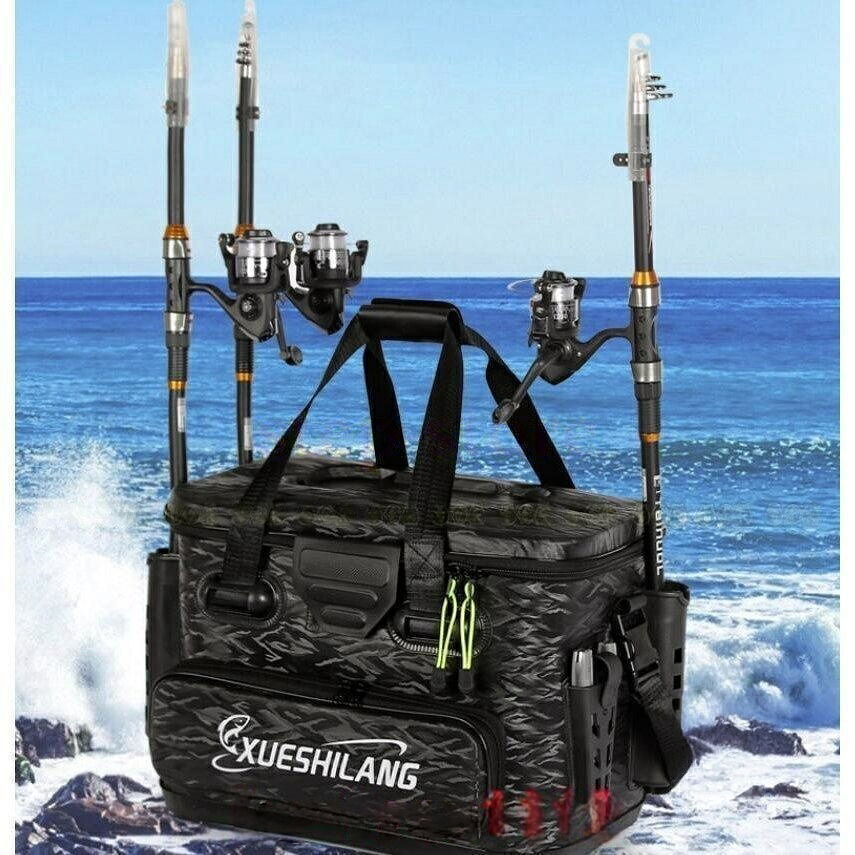 タックルバッグフィッシングバッグアウトドアバッカンロッドスタンド付沖釣り御釣り沖釣り御釣り具エサ餌水汲み多役立つこと井戸釣瓶納める雨合羽軽さ