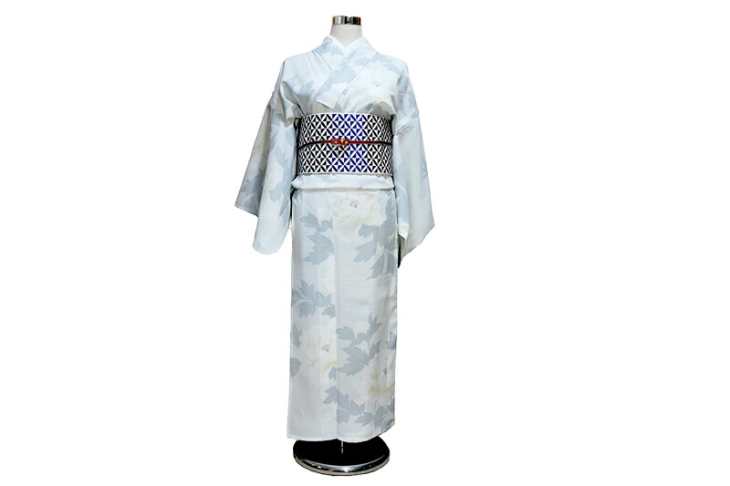 楽天市場】撫松庵 絵羽 カラー 白 セオアルファ 単衣 夏着物