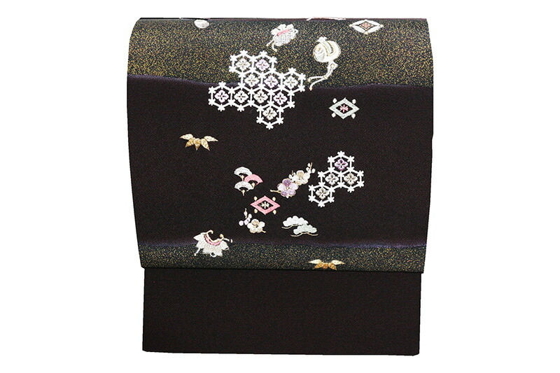 名古屋帯 正絹 松竹梅 楓 お華の総柄 九寸 U-334 imgrc0078364581.jpg