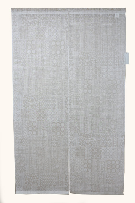 【楽天市場】麻のれん 古渡り 麻 更紗 暖簾 万葉舎 88cm×150cm 日本製 和インテリア：Tamao